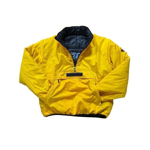 Vintage Polo Sport Ralph Lauren Puffer 1/4 Zip Jacket Pullover Mens L Reversible - Picture 5 of 16